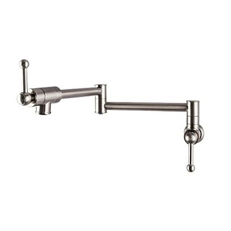 stainless steel pot filler stove lordear commercial stainless steel pot filler folding stretchable double joint swing arm brushed nickel wall mount stainless steel pot filler stove lordear commercial stainless steel pot filler folding stretchable double joint swing arm brushed nickel wall mount